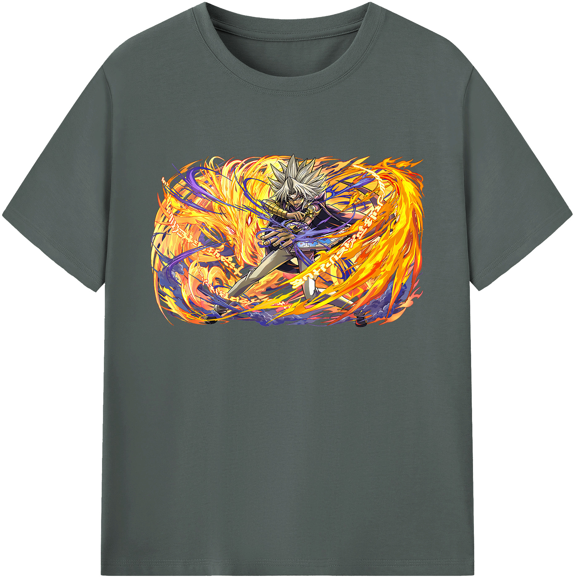 （画像用） 遊☆戯☆王 Yu-Gi-Oh! 綿100％ メンズ半袖Tシャツ｜肌触りやわらか＆通気性